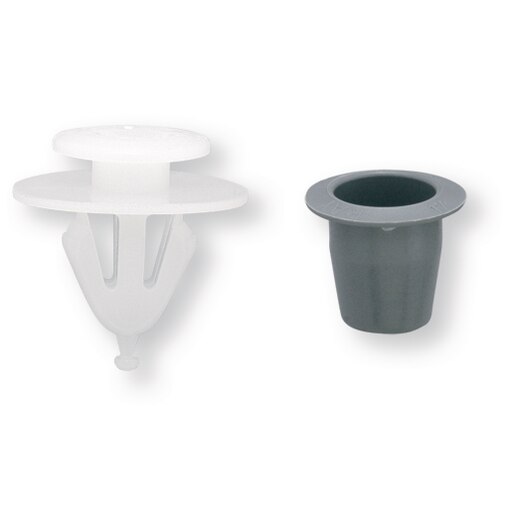 Agrafe+tétine moulure blanche